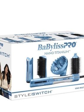 BaBylissPRO Nano Titanium Style/Switch Multi-Styler - Light Blue